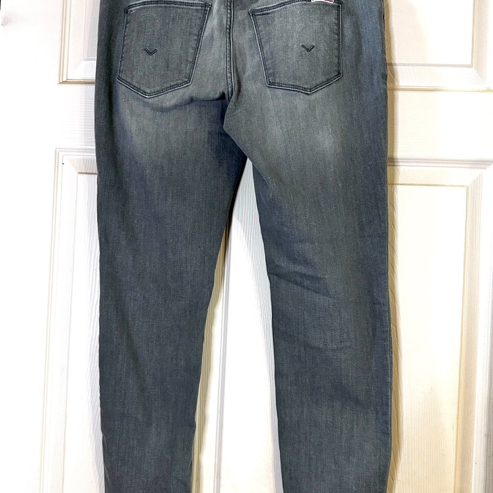 EUC Hudson Women's‎ Jeans Low Rise Skinny Ankle in Light Gray Size 30--like new - Picture 3 of 4